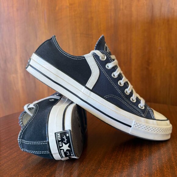 Converse Chuck 70 Low Archival Stripes - Navy - A07443C - Mens 9.5 - Womens 11.5 - Picture 6 of 10